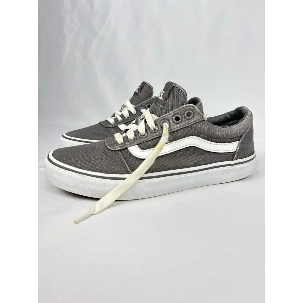 Vans Old Skool Off The Wall Sneakers Mens Sz US 8 Gray Canvas Skate Shoes 500714